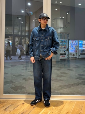 「Lee（リー）のアイテム（ジャケット/アウター）」を使った、いさむさん（メンズ・168cm）の春コーディネート