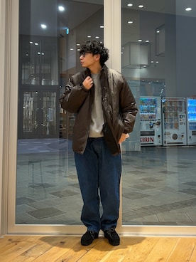 「FORK&SPOON（フォークアンドスプーン）のアイテム」を使った、isamuさん（メンズ・168cm）の冬コーディネート