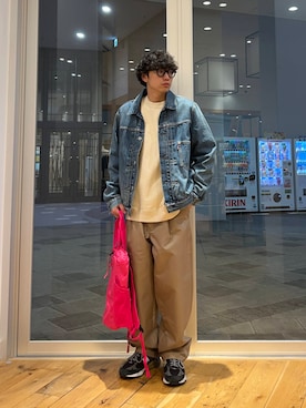 「Levi's（リーバイス）のアイテム（ジャケット/アウター）」を使った、いさむさん（メンズ・168cm）の春コーディネート