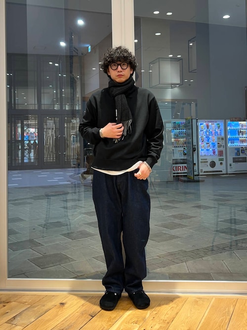 セール】LIFE STYLE TAILOR サイドラインウールマフラー（マフラー