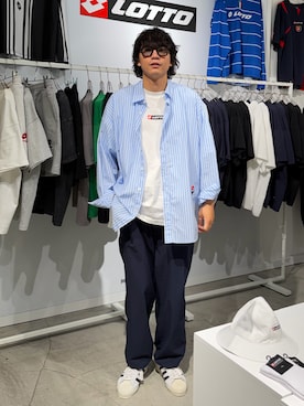 「LOTTO（ロット）のアイテム」を使った、isamuさん（メンズ・168cm）の夏コーディネート