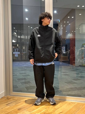 「アイテム（その他アウター、ブラック系）」を使った、isamuさん（メンズ・168cm）の秋コーディネート