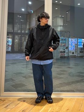 「春のジャケットスタイル」｜「アイテム（ナイロンジャケット）」を使った、いさむさん（メンズ・168cm）の春コーディネート