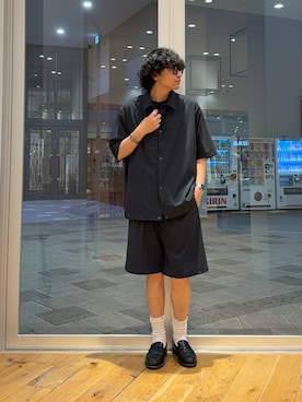 「URBAN RESEARCH DOORS（アーバンリサーチドアーズ）の『UR TECH』 サマシェア イージーショーツ（その他パンツ、グレー系）」を使った、isamuさん（メンズ・168cm）の春コーディネート