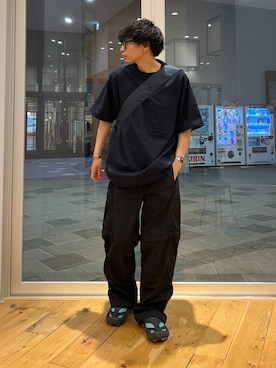 「YAKPAK（ヤックパック）のアイテム」を使った、いさむさん（メンズ・168cm）の夏コーディネート