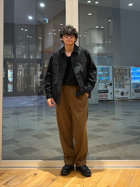 「アイテム（その他アウター）」を使った、isamuさん（メンズ・168cm）の秋コーディネート