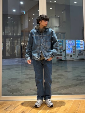 「Levi's（リーバイス）のアイテム（ジャケット/アウター）」を使った、いさむさん（メンズ・168cm）の春コーディネート