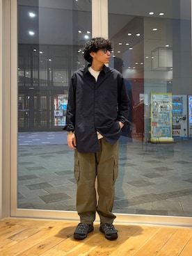 「PENNEYS（ぺニーズ）の『別注』PENNEYS×DOORS　THE FOX 天竺 Long-Sleeve T-Shirts（Tシャツ/カットソー）」を使った、isamuさん（メンズ・168cm）の夏コーディネート