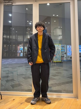 「FORK&SPOON（フォークアンドスプーン）の『セットアップ対応/イージーケア』FORK&SPOON　ideal stretchパンツ（その他パンツ）」を使った、isamuさん（メンズ・168cm）の夏コーディネート