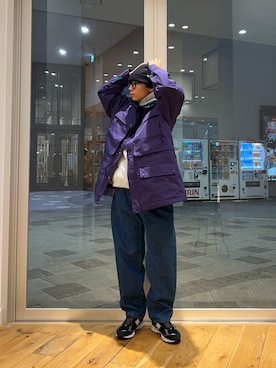 「アイテム（ニットキャップ/ビーニー）」を使った、isamuさん（メンズ・168cm）の秋コーディネート