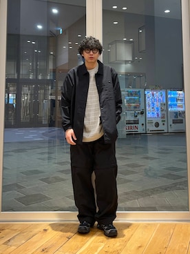 「春のジャケットスタイル」｜「アイテム（その他アウター）」を使った、いさむさん（メンズ・168cm）の春コーディネート