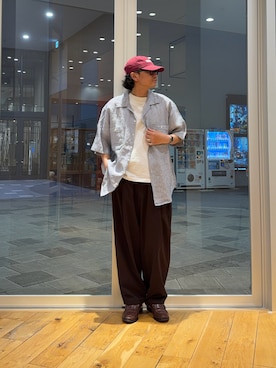 「EKAL（エカル）のアイテム」を使った、isamuさん（メンズ・168cm）の春コーディネート