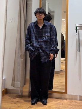 「EKAL（エカル）のアイテム」を使った、isamuさん（メンズ・168cm）の夏コーディネート