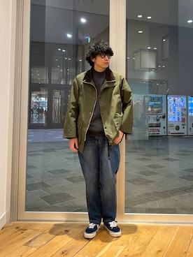 「Barbour（バブアー）のアイテム（その他アウター）」を使った、isamuさん（メンズ・168cm）の冬コーディネート