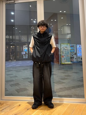 「アイテム（ベスト）」を使った、isamuさん（メンズ・168cm）の夏コーディネート