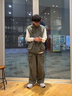 「アイテム（ベスト）」を使った、isamuさん（メンズ・168cm）の夏コーディネート