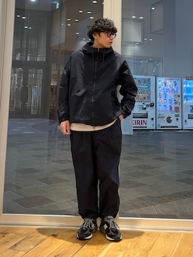 「EKAL（エカル）のアイテム（ジャケット/アウター）」を使った、いさむさん（メンズ・168cm）の冬コーディネート