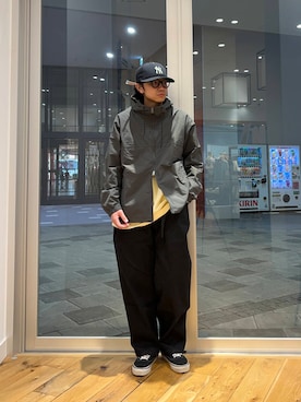 「EKAL（エカル）のアイテム（ジャケット/アウター）」を使った、いさむさん（メンズ・168cm）の冬コーディネート