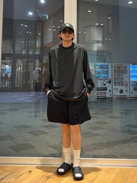 「NIKE（ナイキ）のアイテム（その他パンツ）」を使った、isamuさん（メンズ・168cm）の夏コーディネート