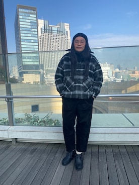 日下部氏さん（メンズ・180cm）の冬コーディネート