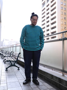 日下部氏さん（メンズ・180cm）の春コーディネート