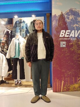 日下部氏さん（メンズ・180cm）の秋コーディネート