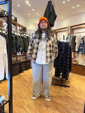日下部氏さん(メンズ・180cm)の秋コーディネート