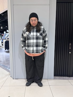 日下部氏さん（メンズ・180cm）の冬コーディネート