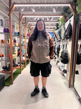「BEAVER（ビーバー）のアイテム」を使った、日下部氏さん（メンズ・180cm）の夏コーディネート