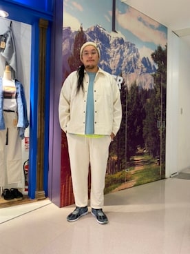 「MANASTASH（マナスタッシュ）のアイテム（スウェットパンツ）」を使った、日下部氏さん（メンズ・180cm）の秋コーディネート