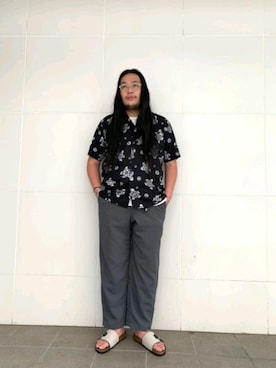 日下部氏さん（メンズ・180cm）の夏コーディネート