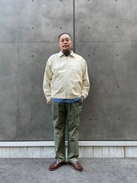 日下部氏さん(メンズ・180cm)の秋コーディネート