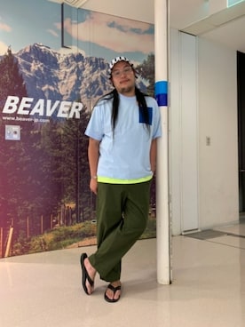 日下部氏さん(メンズ・180cm)の夏コーディネート