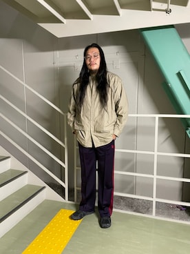 日下部氏さん(メンズ・180cm)の秋コーディネート