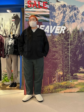 日下部氏さん(メンズ・180cm)の冬コーディネート