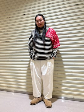 日下部氏さん（メンズ・180cm）の冬コーディネート