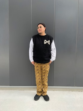 日下部氏さん（メンズ・180cm）の秋コーディネート