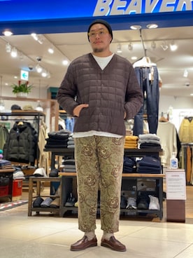 日下部氏さん（メンズ・180cm）の秋コーディネート