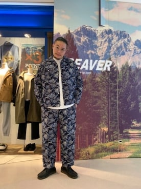 日下部氏さん（メンズ・180cm）の秋コーディネート