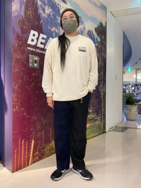 「アイテム（マスク）」を使った、日下部氏さん（メンズ・180cm）の夏コーディネート
