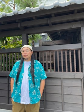 「TIGRE BROCANTE（ティグルブロカンテ）のアイテム（パンツ）」を使った、日下部氏さん（メンズ・180cm）の夏コーディネート