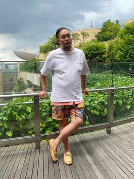 日下部氏さん(メンズ・180cm)の夏コーディネート