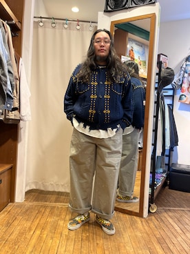 日下部氏さん(メンズ・180cm)の秋コーディネート