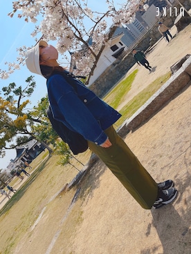 「Chaco closet（チャコ クローゼット）のアイテム（ジャケット/アウター）」を使った、のんたろさん（レディース・157cm）の春コーディネート