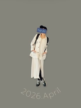 「NEW BALANCE（ニューバランス）のアイテム（スニーカー、グレー系）」を使った、haruhiさん（レディース・157cm）の夏コーディネート