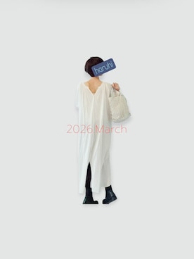 「lahutteのアイテム（バッグ、シルバー系）」を使った、haruhiさん（レディース・157cm）の夏コーディネート