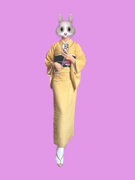 「着物」｜「アイテム（腕時計）」を使った、ごめす🐰さん（レディース・163cm）の春コーディネート