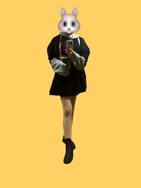 「アイテム（腕時計）」を使った、ごめす🐰さん（レディース・163cm・20代）の秋コーディネート