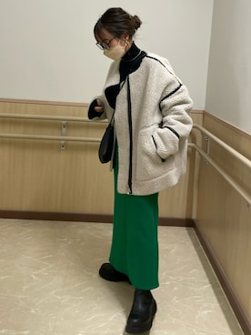 「Re:EDIT（リエディ）のアイテム」を使った、megumiさん（レディース・152cm）の冬コーディネート