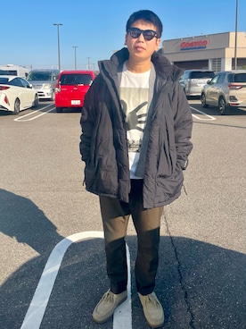 「アイテム（その他シューズ）」を使った、だか村さん（メンズ・169cm）の冬コーディネート